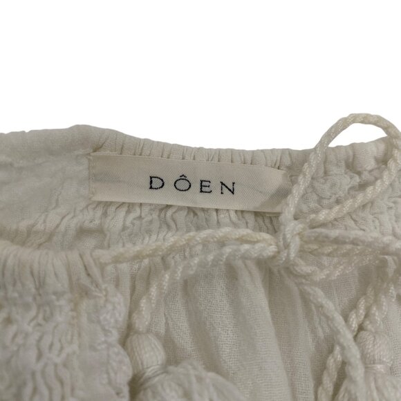 Doen Cream Blouse with Tassels - Picture 8 of 12